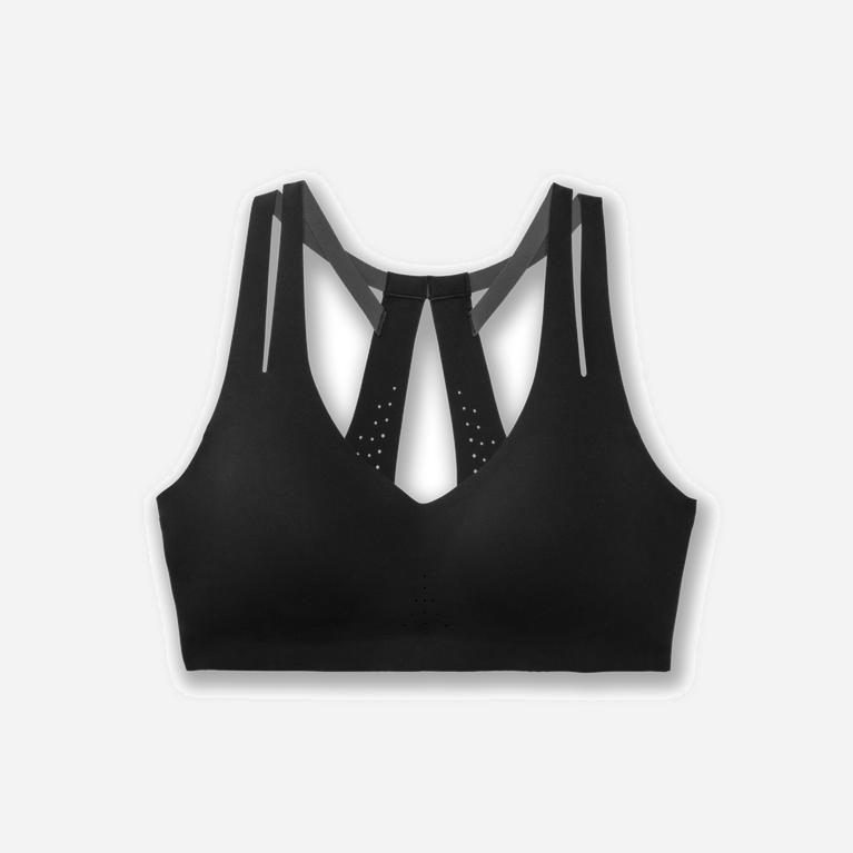 Brooks Dare Strappy Womens Running Bra Ireland Black (NBGX-80629)